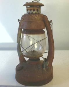 Embury No. 2 Vintage Air Pilot Railroad Lamp, Made In Warsaw NY