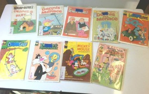 Collection of (18) Vintage COMIC BOOKS � Dennis the Menace, Richie Rich, More
