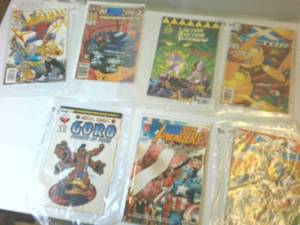 Collection of (8) Vintage COMIC BOOKS � Marvel Evil, X Factor, Goro, Cabit, Robo Cop