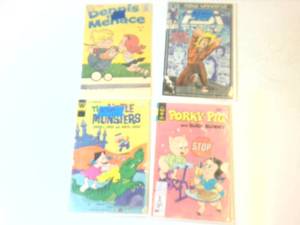 Collection of (8) Vintage COMIC BOOKS � Porky Pig, Little Monsters, Dennis the Menace
