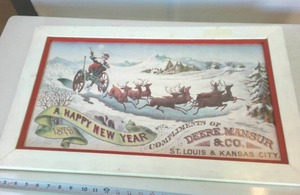 Vintage Repro 1991 Happy New Year from Deere, Mansur and Co.