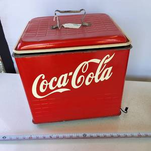 Vintage Coca Cola Cooler 14 x 15 inches