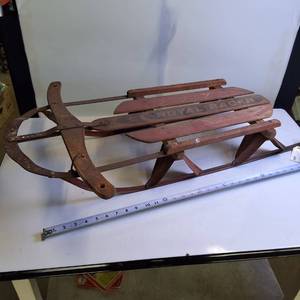 Vintage Royal Racer Metal Runner Sled (Authentic)
