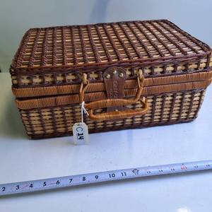 Grey Goose Vodka Wicker Liquor Suitcase
