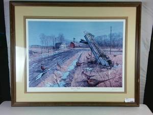 Framed and Matted Print  Leavin Shelter by Les C. Kouba
