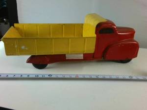 Vintage Tin Trailer Dump