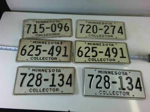 Lot of (6) Minnesota Collectors Plates (2 matching Pairs)