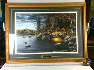 Framed and Mated Print Northern Solitude by Jim Hansel
