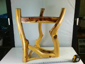 Unique Hand Made Wooden end table