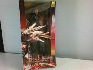 NECA Pirates of the Caribbean At Worlds End 18 Captain Teague Talking Figure NIB