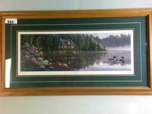 Beside Still Waters Framed & Matted Art Print by Kim Norlien