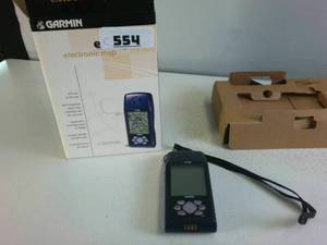 Vintage Garmin eMap Handheld GPS Navigator Deluxe Bundle with Original Box & Strap