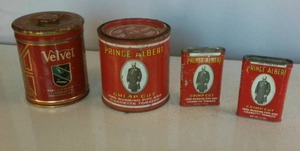 Vintage Advertising Tobacco Tins Collection - Velvet & Prince Albert (4 Tins)