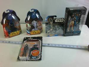 Star Wars Collectibles Bundle - Action Figures & Vehicles (5 Items, New In Packaging)