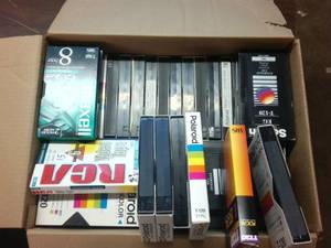 Box O VHS Tapes