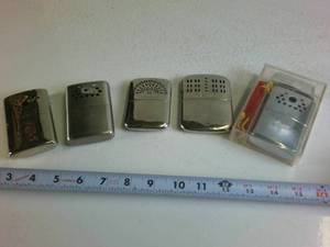 Vintage Metal Pocket Hand Warmers Collection - Jon-E & Variants (5 Pieces)