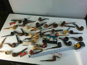 MEGA-LOT of Tobacco Pipes  Multiple Vintage Varieties of hardwood and corn cob and accessories