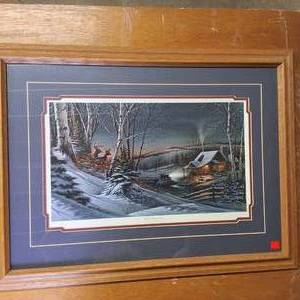 Terry Redlins Framed and Numbered Print  Evening with Friends