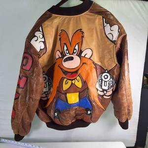 Yosemite Sam XX Large Leather Jacket, Richards Genuine Leather