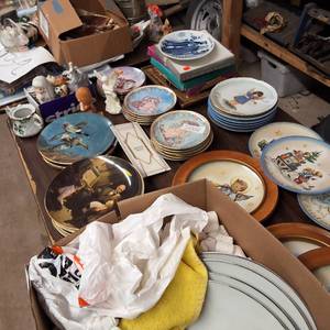 MEGA LOT  Knick Knacks, collector plates and Tableware