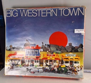 Big Western Town mini town models made in West Germany in original box