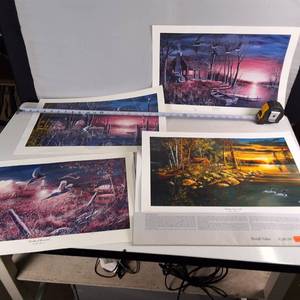 Collection of Jim Hansel Prints Sundown, Wake up Call and more (4 total) Beauty of USA
