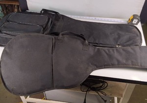 Two soft sided guitar cases