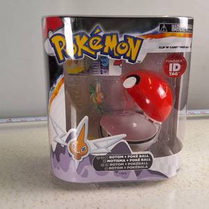 Jazwares Pokmon Clip N Go figure set featuring a 2-inch Chespin battle figure and an opening Luxury Ball