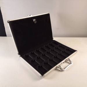 Nice portable Display Case with clear top and two shelves (for matchbox cars.)