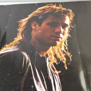 Vintage 1990s Andre Agassi Nike Challenge Court Large Promotional Poster