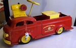 Vintage Authentic Wyandotte Fire Dept. Ride On Kid's Fire Truck
