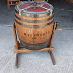 Hawthorne #3 Antique Wooden Barrel Butter Churn from late 1800s (Authentic)