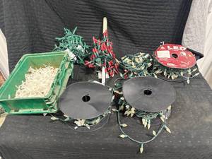 Assorted LED Christmas Lights & Clips