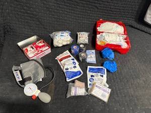 First Aid Supplies & BP Cuff