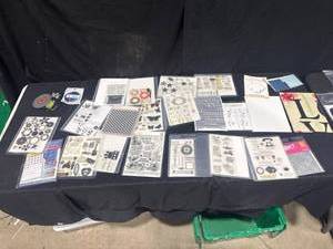 Crafting Stamps, Stencils, and Dies Lot
