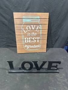 Decorative Love Signs Set