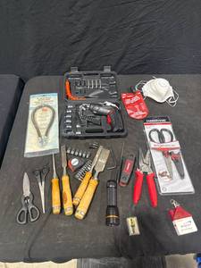 Assorted Tools & Household Lot