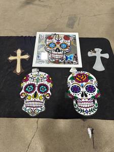Sugar Skull & Cross Decor Lot
