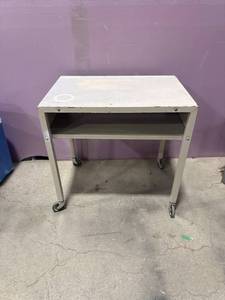 Metal Utility Cart on Wheels