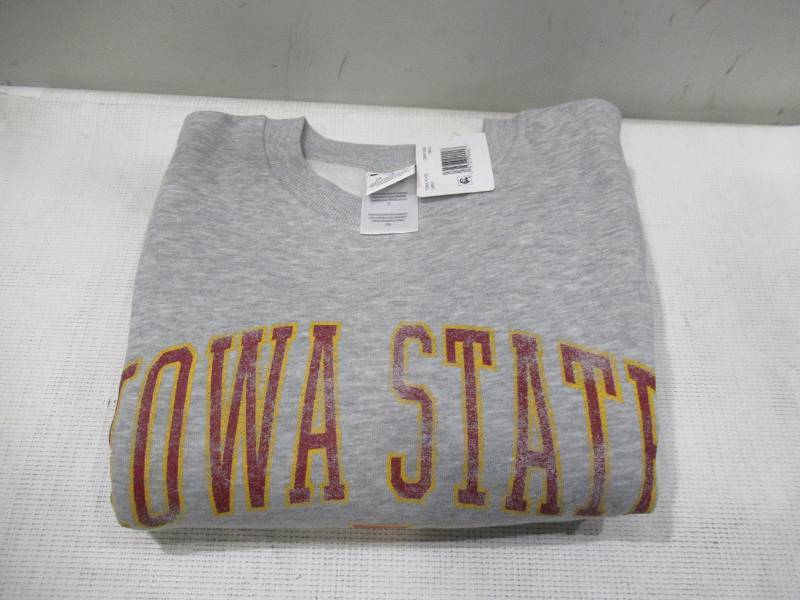 NEW Champion Mens NCAA Gray Sweatshirt - Iowa State Cyclones - LARGE