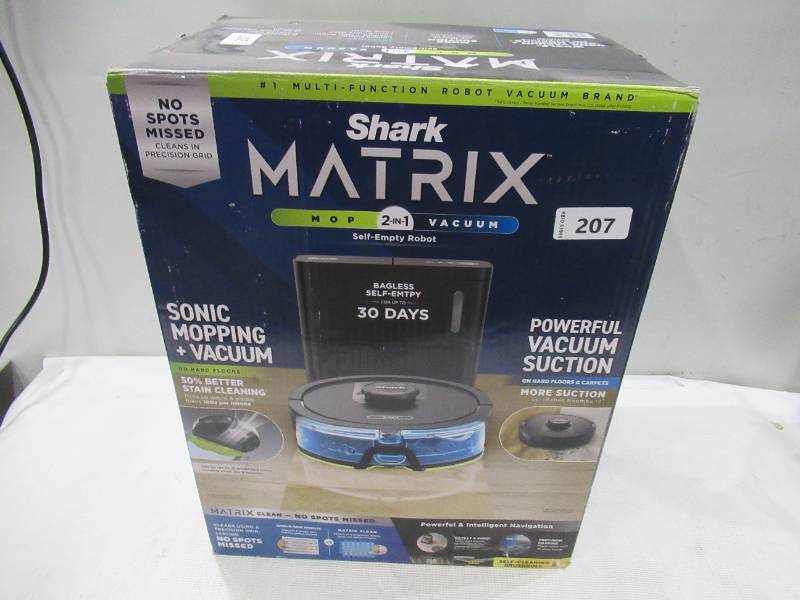 Shark Matrix Plus 2-in-1 Self-Empty Robot Vacuum and Mop UR2450WS - UntestedUSED