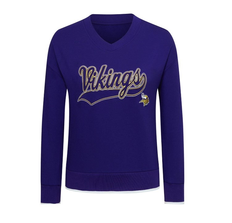 NEW Womens NFL Team Apparel Long Sleeve Pullover - Minnesota Vikings - XL