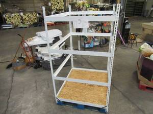 Adjustable White Metal Frame Built to Fit Onto Pallets - Perfect for Projects