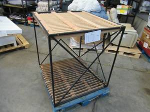 Welded Black Metal Frame Built to Fit Onto Pallets with Flat Roof - Perfect for Projects