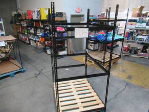 Adjustable Black Metal Frame Built to Fit Onto Pallets - Perfect for Projects