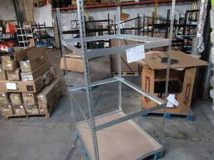 Adjustable Gray Metal Frame Built to Fit Onto Pallets - Perfect for Projects
