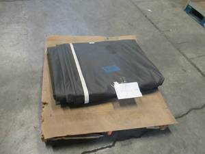 NEW Vinyl Tarp - 36 x 40  Black  White Vinyl tarp - 13 oz. Midweight Duty - 2 Channels  Dirty