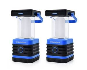 NEW Westinghouse 1000 Lumen Solar Rechargeable LED Portable Lanterns - Blue