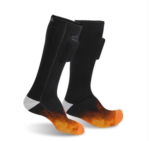 HOM Heated Socks with Rechargeable Electric Battery Size 6-11.5 Black