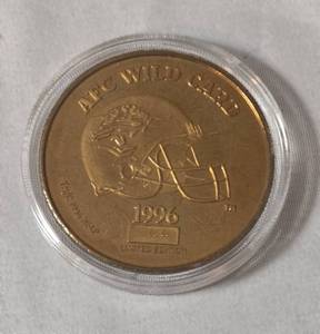 1996 San Francisco 49ers AFC Wild Card limited edition commemorative coin - The road to Super Bowl 31- New Orleans